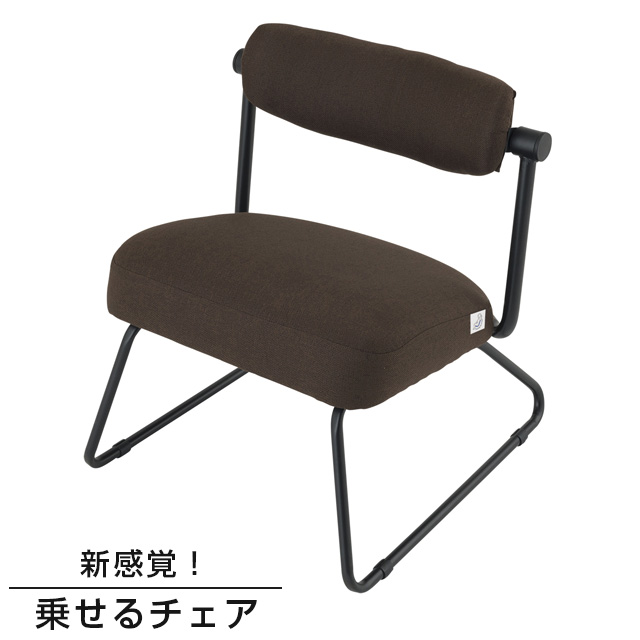 Re:ノセルチェア キャスパーチェア ダークブラウン 座椅子 高座椅子 幅52×奥行51×高さ57cm 座面高31cm RE-AC DBR