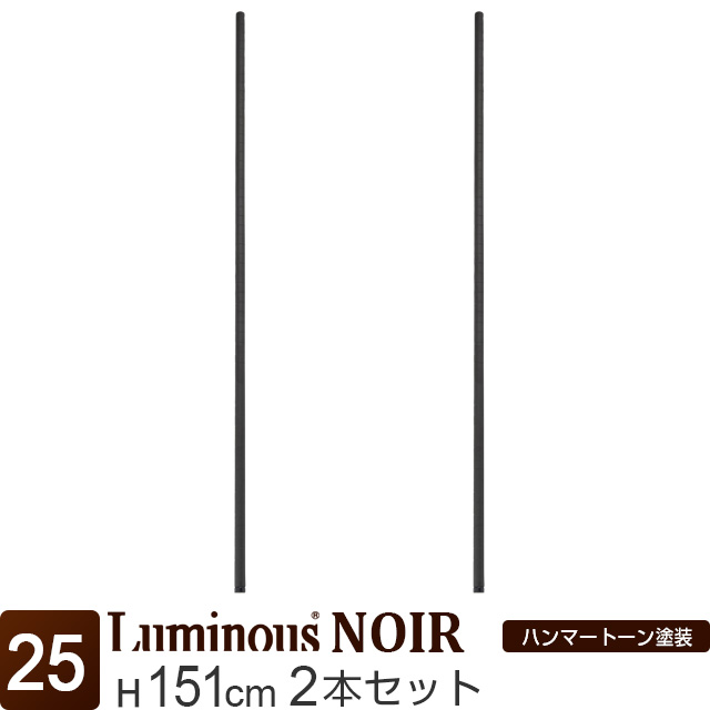 【ポール径25mm】 ルミナス ノワール ポール150 2P 支柱 2本セット 長さ151cm NOP-150SL [luminous NOIR]